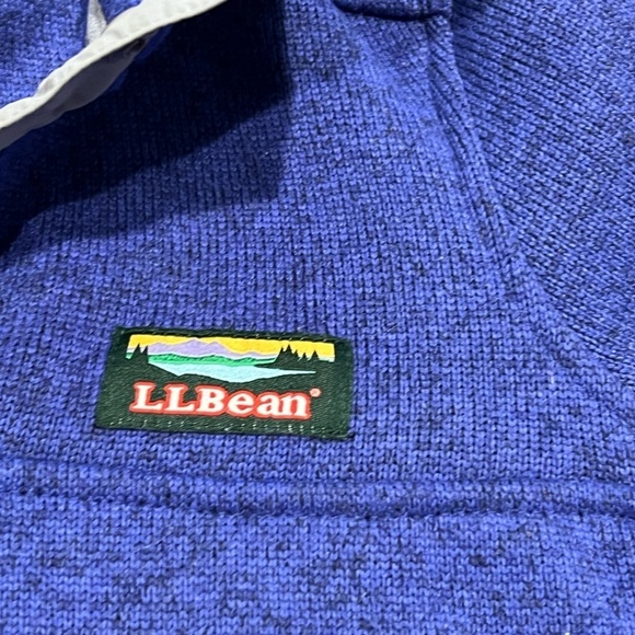 Women's Blue L.L. Bean Snap T Pullover Better Sweater Fleece Jacket - Picture 5 of 8
